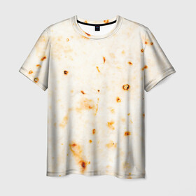 Мужская футболка 3D с принтом ЛАВАШ в Екатеринбурге, 100% полиэфир | прямой крой, круглый вырез горловины, длина до линии бедер | лаваш | хлеб | шаурма