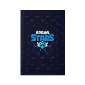 Обложка для паспорта матовая кожа с принтом BRAWL STARS в Екатеринбурге, натуральная матовая кожа | размер 19,3 х 13,7 см; прозрачные пластиковые крепления | android | brawl stars | games | mobile game | stars | игры | мобильные игры