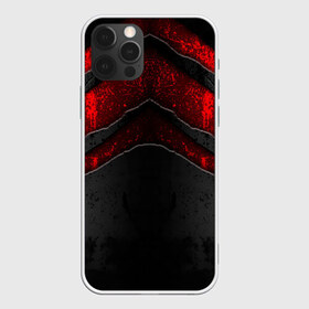 Чехол для iPhone 12 Pro Max с принтом Black & Red Metal в Екатеринбурге, Силикон |  | Тематика изображения на принте: metal | texture | абстракция | камень | лава | метал | текстура | черная