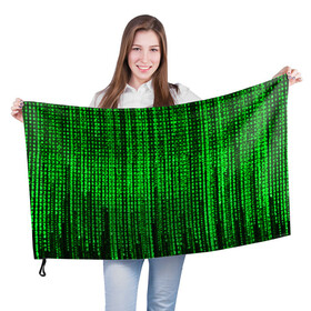 Флаг 3D с принтом Матрица в Екатеринбурге, 100% полиэстер | плотность ткани — 95 г/м2, размер — 67 х 109 см. Принт наносится с одной стороны | agent smith | hugo weaving | keanu reeves | the matrix | киану ривз | код | матрица | матрица 4 | нео | цифры
