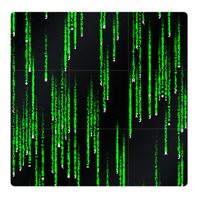 Магнитный плакат 3Х3 с принтом МАТРИЦА в Екатеринбурге, Полимерный материал с магнитным слоем | 9 деталей размером 9*9 см | agent smith | hugo weaving | keanu reeves | the matrix | киану ривз | код | матрица | матрица 4 | нео | цифры