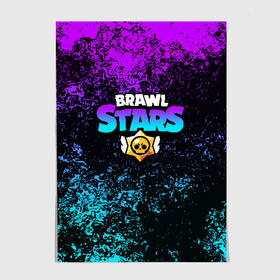 Постер с принтом BRAWL STARS в Екатеринбурге, 100% бумага
 | бумага, плотность 150 мг. Матовая, но за счет высокого коэффициента гладкости имеет небольшой блеск и дает на свету блики, но в отличии от глянцевой бумаги не покрыта лаком | brawl stars | bull | colt | leon | stars | берли | бо | брок | ворон | джесси | динамайк | дэррил | кольт | леон | мортис | нита | пайпер | пенни | поко | пэм | рикошет | спайк | тара | фрэнк | шелли | эль примо