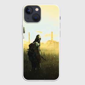 Чехол для iPhone 13 mini с принтом STALKER в Екатеринбурге,  |  | chernobyl | game | games | gsc | logo | s.t.a.l.k.e.r. | stalker | stalker 2 | stalker2 | world | игра | игры | лого | противогаз | с.т.а.л.к.е.р. | символ | сталкер | сталкер 2 | сталкер2 | чернобыль