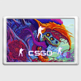 Магнит 45*70 с принтом CS GO HYPERBEAST | КС ГО ХАЙПЕРБИСТ в Екатеринбурге, Пластик | Размер: 78*52 мм; Размер печати: 70*45 | astralis | awp | counter strike | cs go | cs go global offensive | cs:go | faze clan | hyper beast | team liquid | астралис | кс го | тим ликвид | фейз клан | хайпер бист