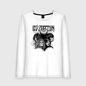 Женский лонгслив хлопок с принтом Led Zeppelin в Екатеринбурге, 100% хлопок |  | led | led zeppelin | блюз | группа | джимми пейдж | джон генри бонэм | джон пол джонс | лед зепелен | лед зеппелин | метал | роберт плант | рок | тяжелый | фолк | хард | хардрок | хеви | хевиметал