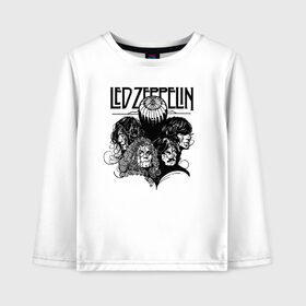 Детский лонгслив хлопок с принтом Led Zeppelin в Екатеринбурге, 100% хлопок | круглый вырез горловины, полуприлегающий силуэт, длина до линии бедер | led | led zeppelin | блюз | группа | джимми пейдж | джон генри бонэм | джон пол джонс | лед зепелен | лед зеппелин | метал | роберт плант | рок | тяжелый | фолк | хард | хардрок | хеви | хевиметал