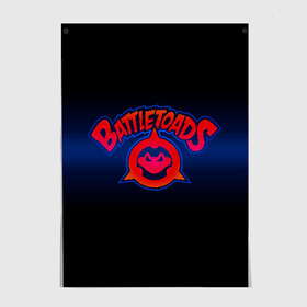 Постер с принтом Battletoads в Екатеринбурге, 100% бумага
 | бумага, плотность 150 мг. Матовая, но за счет высокого коэффициента гладкости имеет небольшой блеск и дает на свету блики, но в отличии от глянцевой бумаги не покрыта лаком | arc system works | battle | game | mindscape | rare | toads | боевые | боевые жабы | лягушки