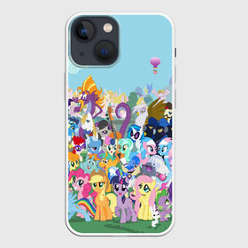 Чехол для iPhone 13 mini с принтом MY LITTLE PONY в Екатеринбурге,  |  | my little pony | pinkie pie | scootaloo | spike | sweaty balls | искорка | крошка бель | маленькие пони | мульфтфильм | пони | скутолу | эппл блум