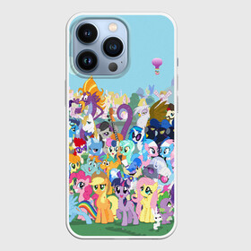 Чехол для iPhone 13 Pro с принтом MY LITTLE PONY в Екатеринбурге,  |  | my little pony | pinkie pie | scootaloo | spike | sweaty balls | искорка | крошка бель | маленькие пони | мульфтфильм | пони | скутолу | эппл блум