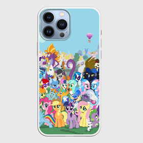 Чехол для iPhone 13 Pro Max с принтом MY LITTLE PONY в Екатеринбурге,  |  | my little pony | pinkie pie | scootaloo | spike | sweaty balls | искорка | крошка бель | маленькие пони | мульфтфильм | пони | скутолу | эппл блум