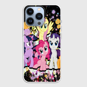 Чехол для iPhone 13 Pro с принтом MY LITTLE PONY в Екатеринбурге,  |  | my little pony | pinkie pie | scootaloo | spike | sweaty balls | искорка | крошка бель | маленькие пони | мульфтфильм | пони | си | скутолу | эппл блум