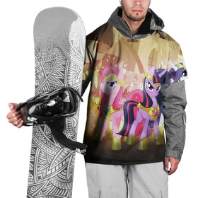 Накидка на куртку 3D с принтом PONY в Екатеринбурге, 100% полиэстер |  | Тематика изображения на принте: my little pony | pinkie pie | scootaloo | spike | sweaty balls | искорка | крошка бель | маленькие пони | мульфтфильм | пони | скутолу | эппл блум