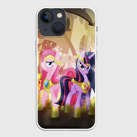 Чехол для iPhone 13 mini с принтом PONY в Екатеринбурге,  |  | my little pony | pinkie pie | scootaloo | spike | sweaty balls | искорка | крошка бель | маленькие пони | мульфтфильм | пони | скутолу | эппл блум