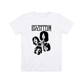 Детская футболка хлопок с принтом Led Zeppelin в Екатеринбурге, 100% хлопок | круглый вырез горловины, полуприлегающий силуэт, длина до линии бедер | led | led zep | led zeppelin | ledzep | lz | zoso | группа | джимми пейдж | джон генри бонэм | джон пол джонс | зосо | лед зепелен | лед зеппелин | ледзепелен | ледзеппелин | роберт плант | рок