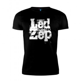 Мужская футболка премиум с принтом Led Zeppelin в Екатеринбурге, 92% хлопок, 8% лайкра | приталенный силуэт, круглый вырез ворота, длина до линии бедра, короткий рукав | led | led zep | led zeppelin | ledzep | lz | zoso | группа | джимми пейдж | джон генри бонэм | джон пол джонс | зосо | лед зепелен | лед зеппелин | ледзепелен | ледзеппелин | роберт плант | рок