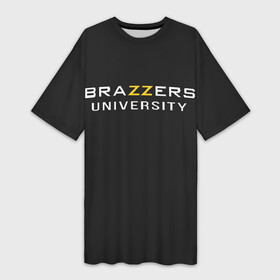 Платье-футболка 3D с принтом Вrazzers university в Екатеринбурге,  |  | brazers | brazzers | brazzers university | бразерс | бразэрс | университет бразерс