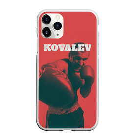 Чехол для iPhone 11 Pro Max матовый с принтом Kovalev в Екатеринбурге, Силикон |  | Тематика изображения на принте: boxing | kovalev | krusher | sergey kovalev | wbo | бокс | ковалев