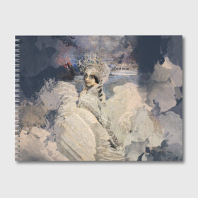 Альбом для рисования с принтом Царевна лебедь в Екатеринбурге, 100% бумага
 | матовая бумага, плотность 200 мг. | живопись | искусство | картина | художники | шедевры
