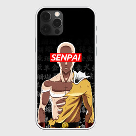 Чехол для iPhone 12 Pro Max с принтом SENPAI ONE PUNCH MAN в Екатеринбурге, Силикон |  | Тематика изображения на принте: one punch man | onepunchman | oppai | saitama | ван панч мен | ванпанчмен | макото миядзаки | сайтама | человек один удар