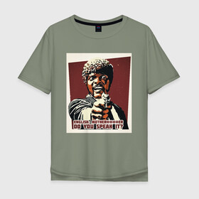 Мужская футболка хлопок Oversize с принтом DO YOU SPEAK IT? в Екатеринбурге, 100% хлопок | свободный крой, круглый ворот, “спинка” длиннее передней части | pulp fiction | квентина тарантино | кино | криминальное чтиво | тарантино