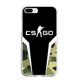 Чехол для iPhone 7Plus/8 Plus матовый с принтом CSGO Camouflage в Екатеринбурге, Силикон | Область печати: задняя сторона чехла, без боковых панелей | Тематика изображения на принте: conter | counter | cs go | csgo | global | offensive | strike | контер | кс го | ксго | страйк