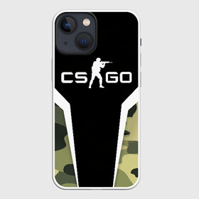 Чехол для iPhone 13 mini с принтом CS:GO Camouflage в Екатеринбурге,  |  | Тематика изображения на принте: conter | counter | cs go | csgo | global | offensive | strike | контер | кс го | ксго | страйк