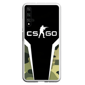 Чехол для Honor 20 с принтом CSGO Camouflage в Екатеринбурге, Силикон | Область печати: задняя сторона чехла, без боковых панелей | Тематика изображения на принте: conter | counter | cs go | csgo | global | offensive | strike | контер | кс го | ксго | страйк