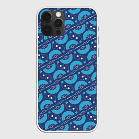 Чехол для iPhone 12 Pro Max с принтом Fire performer pattern blue в Екатеринбурге, Силикон |  | double staff | fan | fire fans | fire show | flow art | poi | spin | веера | дабл стафф | даблы | жонглер | пои | спиннер | фаер шоу | фаерщик