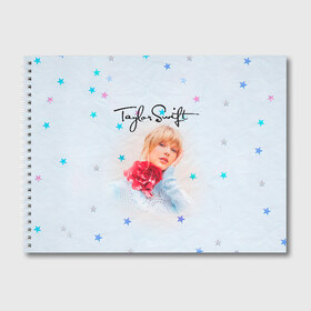 Альбом для рисования с принтом Taylor Swift в Екатеринбурге, 100% бумага
 | матовая бумага, плотность 200 мг. | Тематика изображения на принте: lover | taylor swift | taylor swift lover | тэйлор свифт