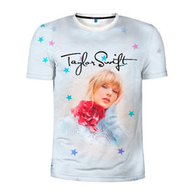 Мужская футболка 3D спортивная с принтом Taylor Swift в Екатеринбурге, 100% полиэстер с улучшенными характеристиками | приталенный силуэт, круглая горловина, широкие плечи, сужается к линии бедра | lover | taylor swift | taylor swift lover | тэйлор свифт