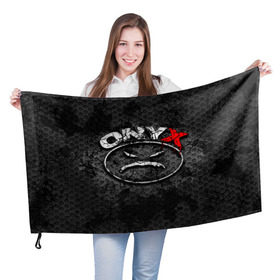 Флаг 3D с принтом Onyx в Екатеринбурге, 100% полиэстер | плотность ткани — 95 г/м2, размер — 67 х 109 см. Принт наносится с одной стороны | fredro starr | onyx | rap | sonny seeza | sticky fingaz | оникс | рэп
