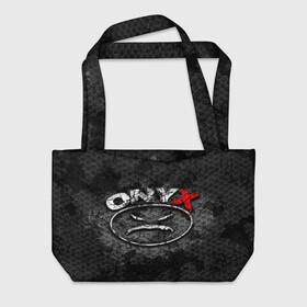 Пляжная сумка 3D с принтом Onyx в Екатеринбурге, 100% полиэстер | застегивается на металлическую кнопку; внутренний карман застегивается на молнию. Стенки укреплены специальным мягким материалом, чтобы защитить содержимое от несильных ударов
 | fredro starr | onyx | rap | sonny seeza | sticky fingaz | оникс | рэп