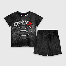 Детский костюм с шортами 3D с принтом Onyx в Екатеринбурге,  |  | fredro starr | onyx | rap | sonny seeza | sticky fingaz | оникс | рэп