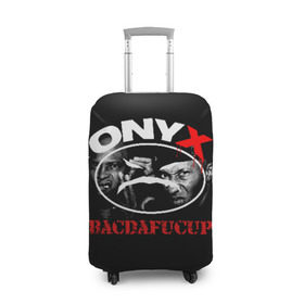 Чехол для чемодана 3D с принтом Onyx в Екатеринбурге, 86% полиэфир, 14% спандекс | двустороннее нанесение принта, прорези для ручек и колес | fredro starr | onyx | rap | sonny seeza | sticky fingaz | оникс | рэп