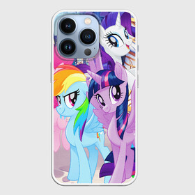 Чехол для iPhone 13 Pro с принтом ПОНИ в Екатеринбурге,  |  | my little pony | pinkie pie | scootaloo | spike | sweaty balls | искорка | крошка бель | маленькие пони | мульфтфильм | пони | скутолу | эппл блум