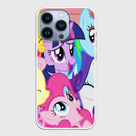 Чехол для iPhone 13 Pro с принтом МАЛЕНЬКИЕ ПОНИ в Екатеринбурге,  |  | my little pony | pinkie pie | scootaloo | spike | sweaty balls | искорка | крошка бель | маленькие пони | мульфтфильм | пони | скутолу | эппл блум