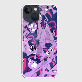 Чехол для iPhone 13 mini с принтом PATTERN PONY в Екатеринбурге,  |  | my little pony | pinkie pie | scootaloo | spike | sweaty balls | искорка | крошка бель | маленькие пони | мульфтфильм | пони | скутолу | эппл блум