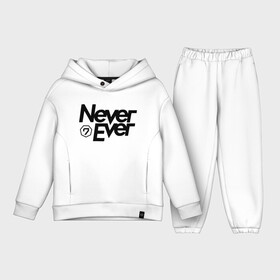 Детский костюм хлопок Oversize с принтом Never Ever Got7 в Екатеринбурге,  |  | bambam | eyes on you | got 7 | got7 | jb | jinyoung | k pop | never ever | youngjae | yugyeom | гот7 гот 7 | к поп