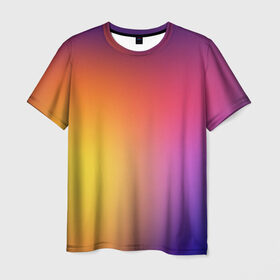 Мужская футболка 3D с принтом Abstract gradient colors в Екатеринбурге, 100% полиэфир | прямой крой, круглый вырез горловины, длина до линии бедер | abstract | colors | gradient | абстракция | градиент | перелив | цвет | цветовой