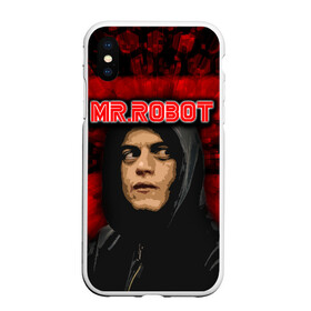 Чехол для iPhone XS Max матовый с принтом Mr robot в Екатеринбурге, Силикон | Область печати: задняя сторона чехла, без боковых панелей | robot | драма | мистер | мистер робот | психологический триллер | рами малек | робот | технотриллер