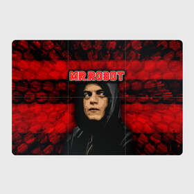 Магнитный плакат 3Х2 с принтом Mr.robot  в Екатеринбурге, Полимерный материал с магнитным слоем | 6 деталей размером 9*9 см | Тематика изображения на принте: robot | драма | мистер | мистер робот | психологический триллер | рами малек | робот | технотриллер