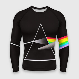 Мужской рашгард 3D с принтом PINK FLOYD в Екатеринбурге,  |  | music | pink floyd | the dark side of the moon | космос | луна | музыка | пинк флойд | призма | рок | треугольник | триангулярная призма