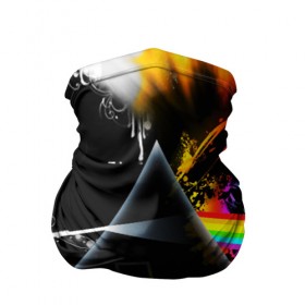 Бандана-труба 3D с принтом PINK FLOYD в Екатеринбурге, 100% полиэстер, ткань с особыми свойствами — Activecool | плотность 150‒180 г/м2; хорошо тянется, но сохраняет форму | music | pink floyd | the dark side of the moon | космос | луна | музыка | пинк флойд | призма | рок | треугольник | триангулярная призма