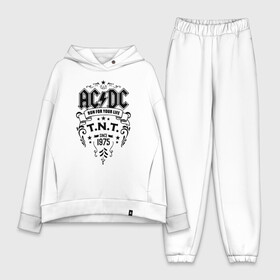 Женский костюм хлопок Oversize с принтом AC DC run for your life в Екатеринбурге,  |  | ac dc | acdc | acdc ас дс | австралийская | ангус янг | асдс | блюз | группа | крис слэйд | метал | молния | музыка | музыканты | певцы | рок | рок н ролл | стиви янг | хард | хардрок | эксл роуз