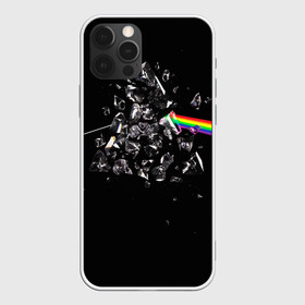 Чехол для iPhone 12 Pro с принтом PINK FLOYD в Екатеринбурге, силикон | область печати: задняя сторона чехла, без боковых панелей | music | pink floyd | the dark side of the moon | космос | луна | музыка | пинк флойд | призма | рок | треугольник | триангулярная призма