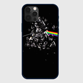 Чехол для iPhone 12 Pro Max с принтом PINK FLOYD в Екатеринбурге, Силикон |  | music | pink floyd | the dark side of the moon | космос | луна | музыка | пинк флойд | призма | рок | треугольник | триангулярная призма