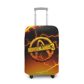 Чехол для чемодана 3D с принтом BORDERLANDS 3 в Екатеринбурге, 86% полиэфир, 14% спандекс | двустороннее нанесение принта, прорези для ручек и колес | borderlands | borderlands 3 | hyperion | бордерлендс | гиперион