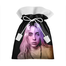 Подарочный 3D мешок с принтом BILLIE EILISH в Екатеринбурге, 100% полиэстер | Размер: 29*39 см | all | asleep | bad | bellyache | billie | blohsh | dont | eilish | eyes | fall | guy | logo | music | ocean | singer | smile | when | айлиш | били | билли | бэрд | лого | музыка | пайрат | певица | символ | эйлиш