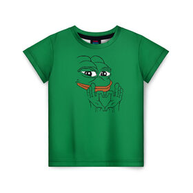 Детская футболка 3D с принтом PepeLove в Екатеринбурге, 100% гипоаллергенный полиэфир | прямой крой, круглый вырез горловины, длина до линии бедер, чуть спущенное плечо, ткань немного тянется | Тематика изображения на принте: feels bad man | feels good man | pepe | pepe the frog | sad pepe | грустная лягушка | пепе