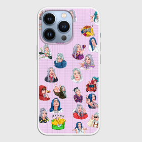 Чехол для iPhone 13 Pro с принтом Billie Eilish sticker в Екатеринбурге,  |  | billie | eilish | айлиш | билли | стикеры